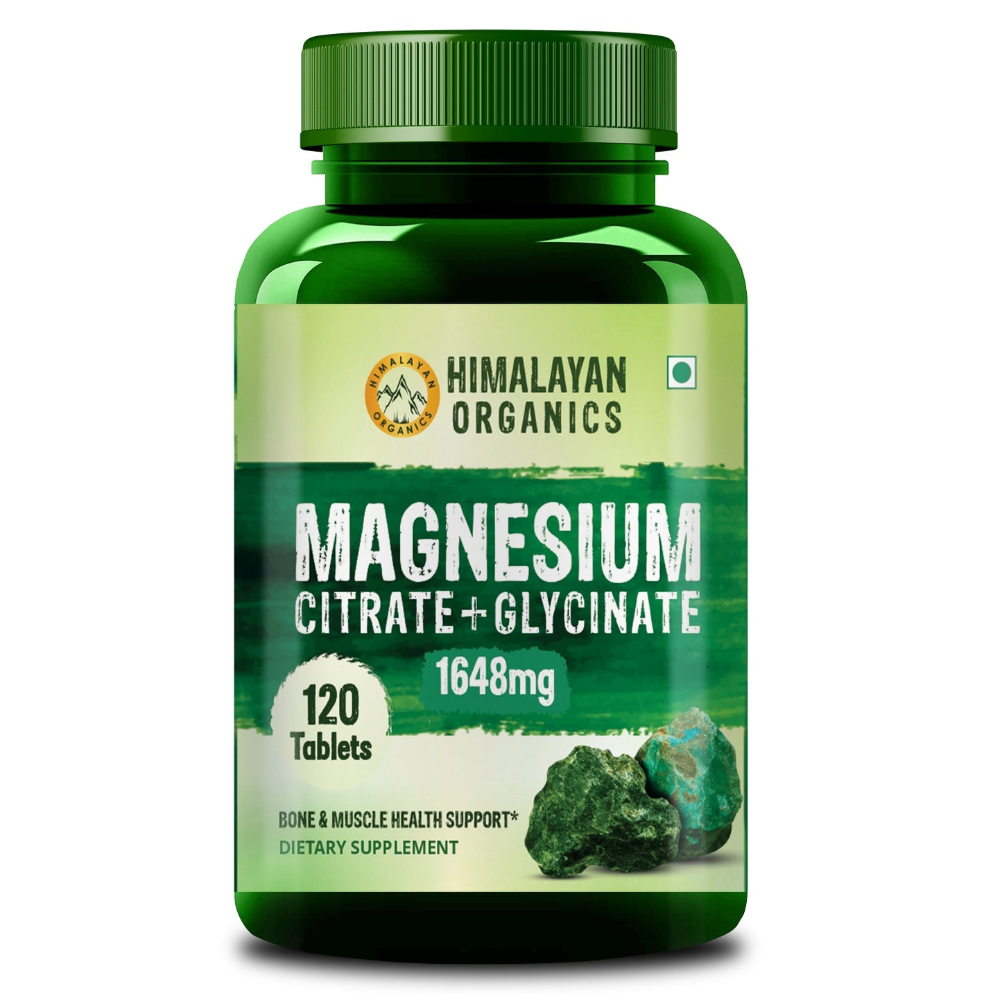 Himalayan Organics Magnesium Complex Supplement | 1648mg | with Magnesium Glycinate, Magnesium Citrate, Magnesium Oxide - 120 Veg Tablets