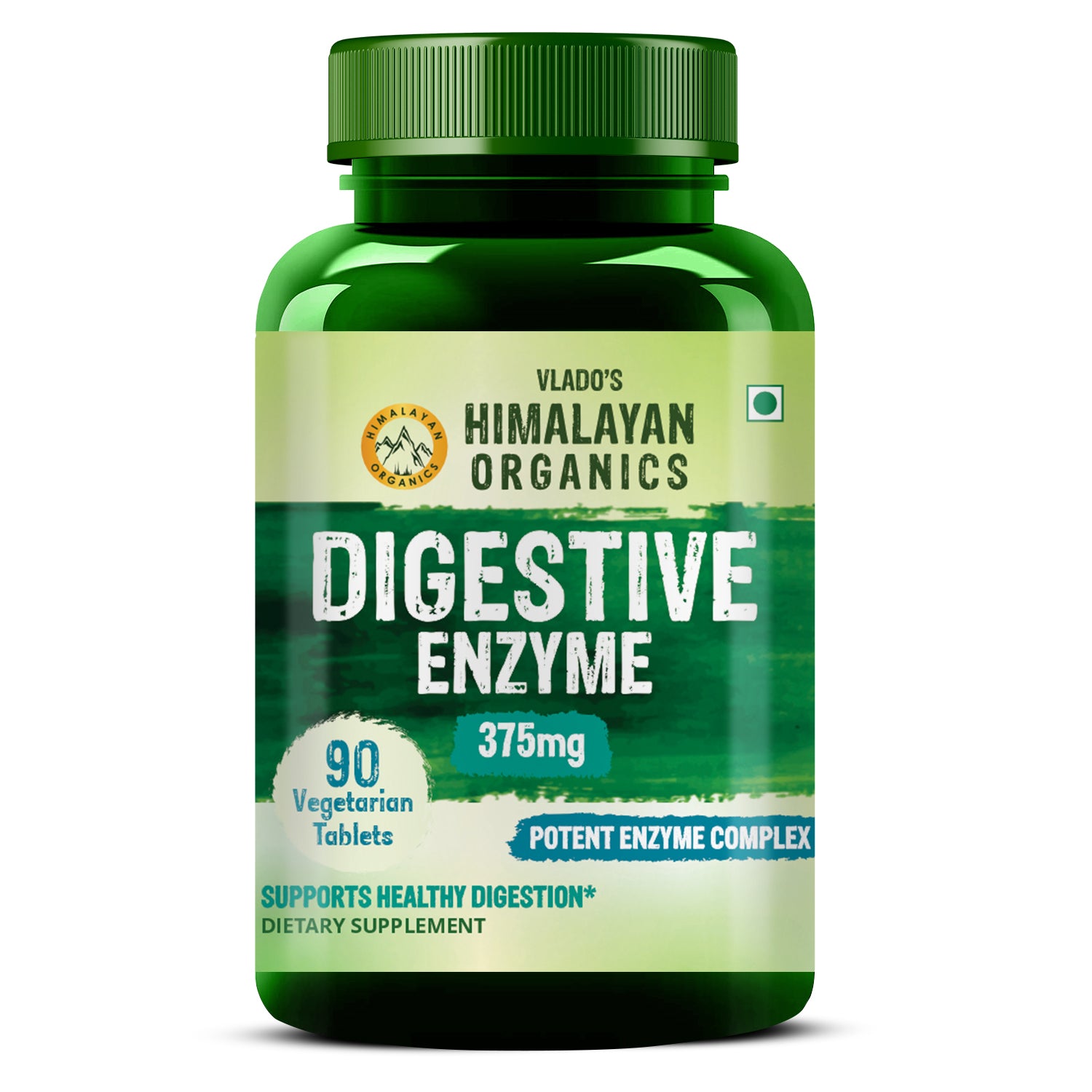 Vlado's Himalayan Organics Digestive Enzyme for Healthy Digestion - 90 Vegetarian Tablets