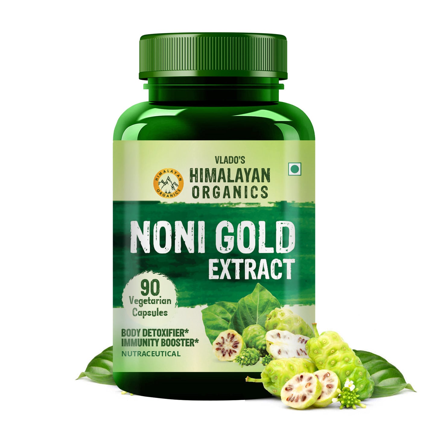 Vlado's Himalayan Organics Noni Gold Extract Body Detoxifier Supplement - 90 Veg Capsules