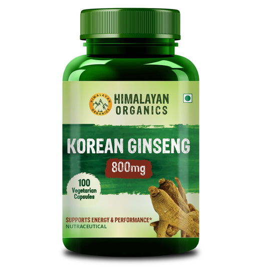 Vlado's Himalayan Organics Korean Red Ginseng 800mg/Serve - 100 Vegetarian Capsules