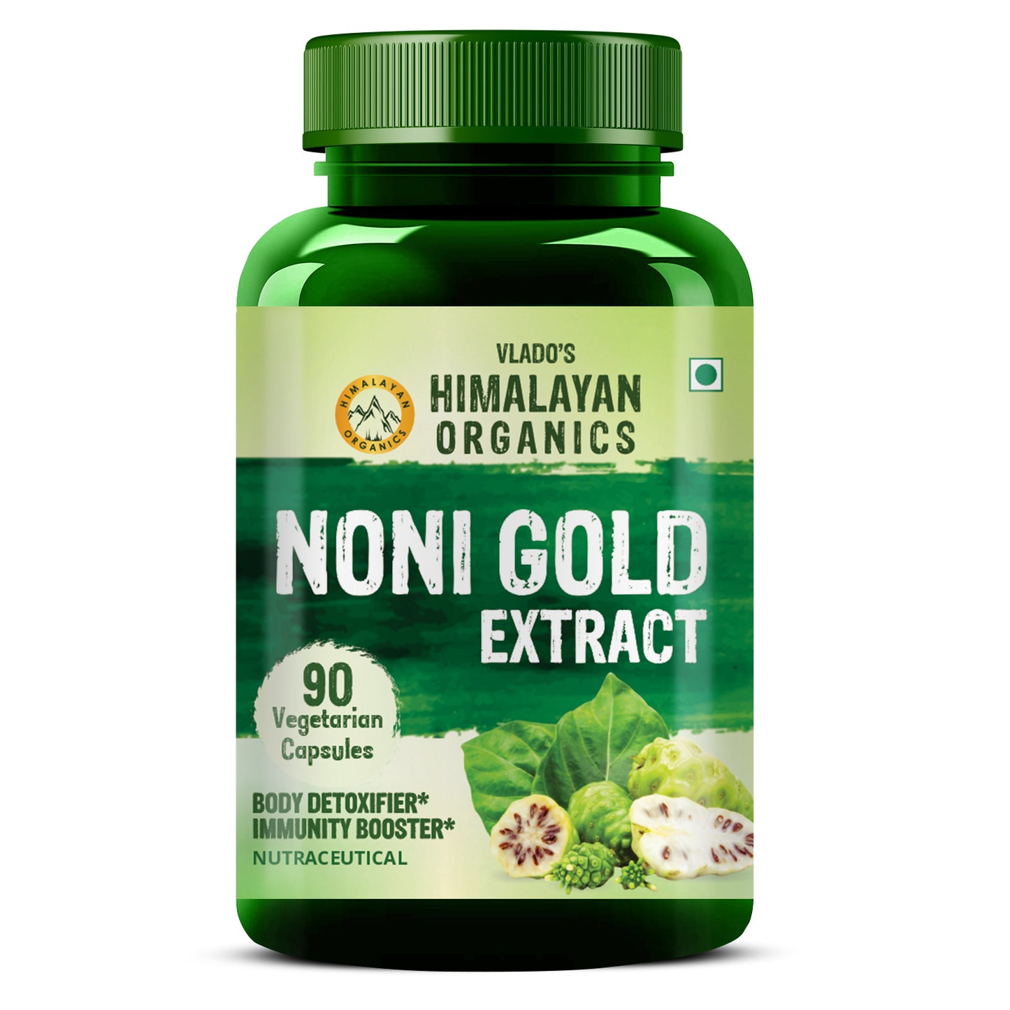 Vlado's Himalayan Organics Noni Gold Extract Body Detoxifier Supplement - 90 Veg Capsules