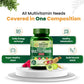 Vlado's Himalayan Organics Whole Food Multivitamin for Men with Vitamins, Minerals, Extracts | For Energy, Brain, Heart Health & Eye Health - 60 Veg Capsules