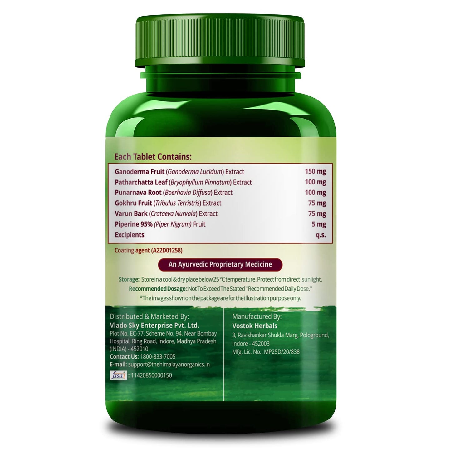 Himalayan Organics Plant Based Kidney Detox | Gokhru Punarnava | Varun & Patharchatta Leaf Extracts | Natural Diuretic & Dissolution 100% Natural Supplement - 60 Tablets