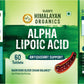 Vlado's Himalayan Organics Alpha Lipoic 300mg | Boost Liver Function, Healthy Blood Sugar, Antioxidant - 60 Veg Tablets