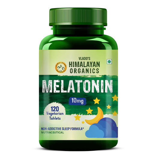 Vlado's Himalayan Organics Melatonin 10mg (Healthy Sleep Cycle) - 120 Veg Tabs