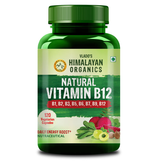 Vlado's Himalayan Organics Plant Based Vitamin B12 Natural- 120 Veg Capsules