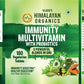 Vlado's Himalayan Organics Immunity Multivitamin with Probiotics with Vitamin C, D, K2, Zinc, Ginseng, Giloy, Biotin For Men & Women - 180 Veg Tablets