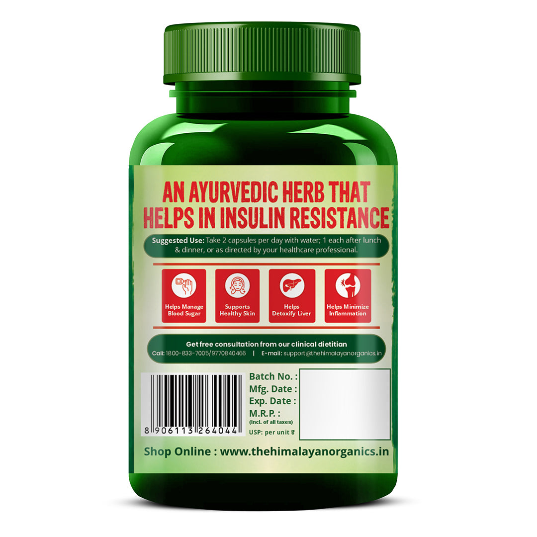 Vlado's Himalayan Organics Berberis Aristata Berberine 98% with Milk Thistle for 2X Liver Support - 60 Veg Capsules