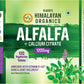 Vlado's Himalayan Organics Alfalfa Calcium Citrate Malate 1200mg with Vitamin D, k2, Mk7, B12, Zinc & Magnesium - 120 Veg Tablets