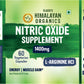 Vlado's Himalayan Organics Nitric Oxide 1400mg With L-Arginine HCI Caffeine Supplement | Good For Muscle Growth, Stamina, Recovery, Immune Booster & Energy- 60 Veg Capsules