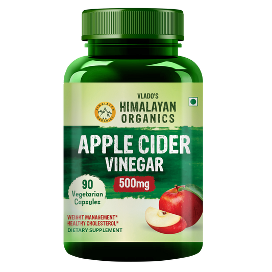 Vlado's Himalayan Organics Apple Cider Vinegar Supplement for Body Detoxification & Supports Digestive Health - 90 Veg Capsules