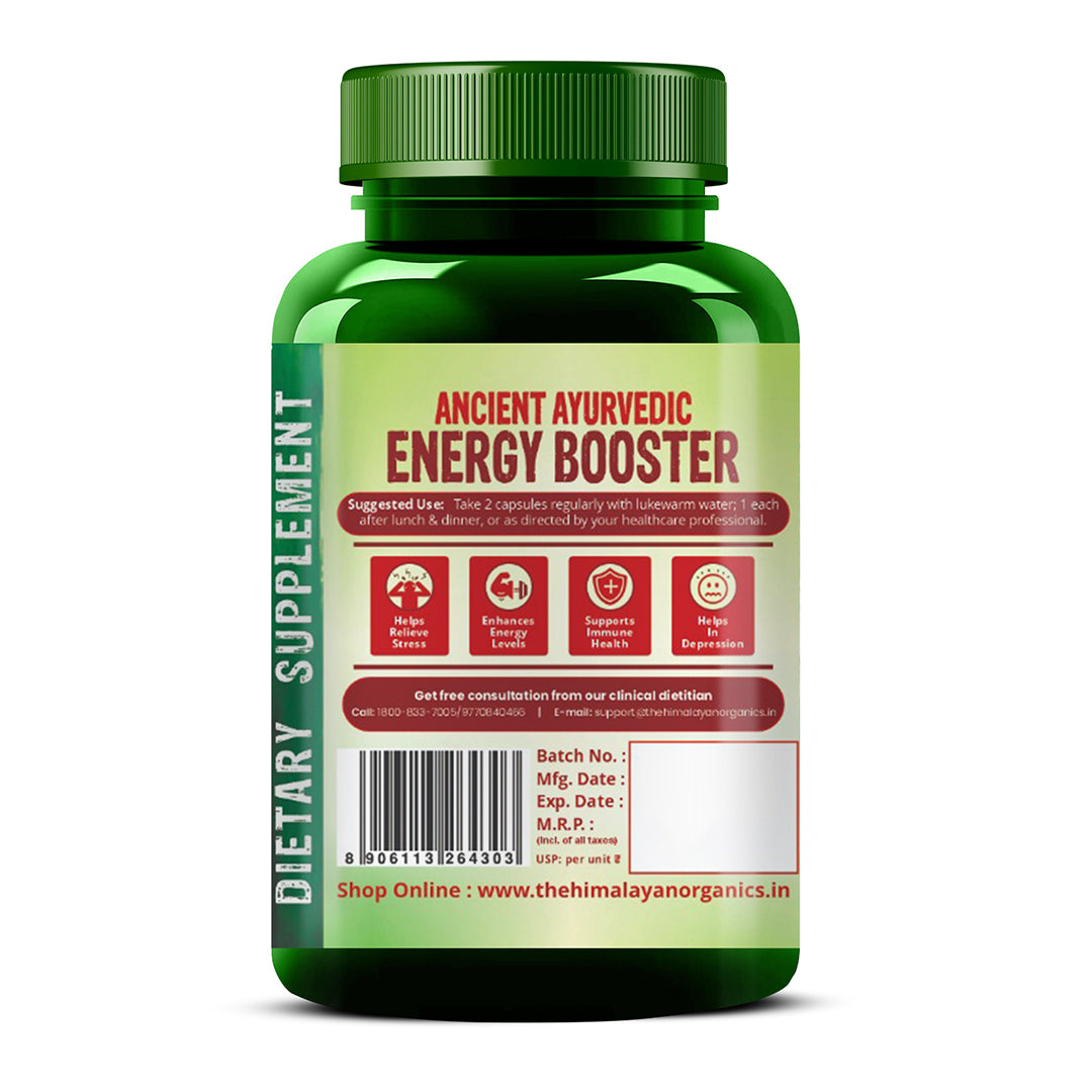 Vlado's Himalayan Organics KSM - 66 Ashwagandha 1000Mg I KSM-66 I Boost Energy, Strength, Stamina | Helps Anxiety & Stress Relief For Men & Women