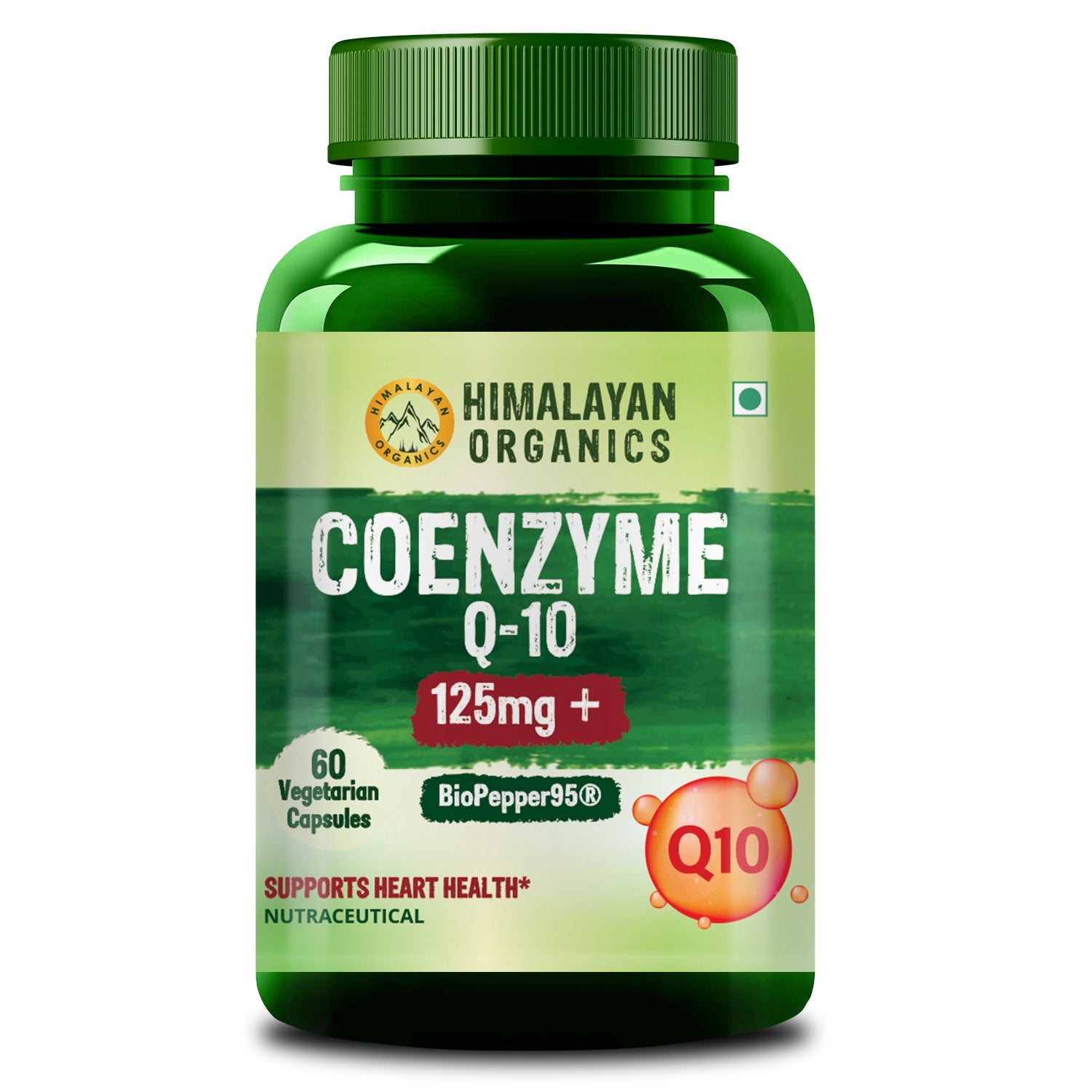 Himalayan Organics CoQ10 125mg Bottle of 60 Capsules Capsule